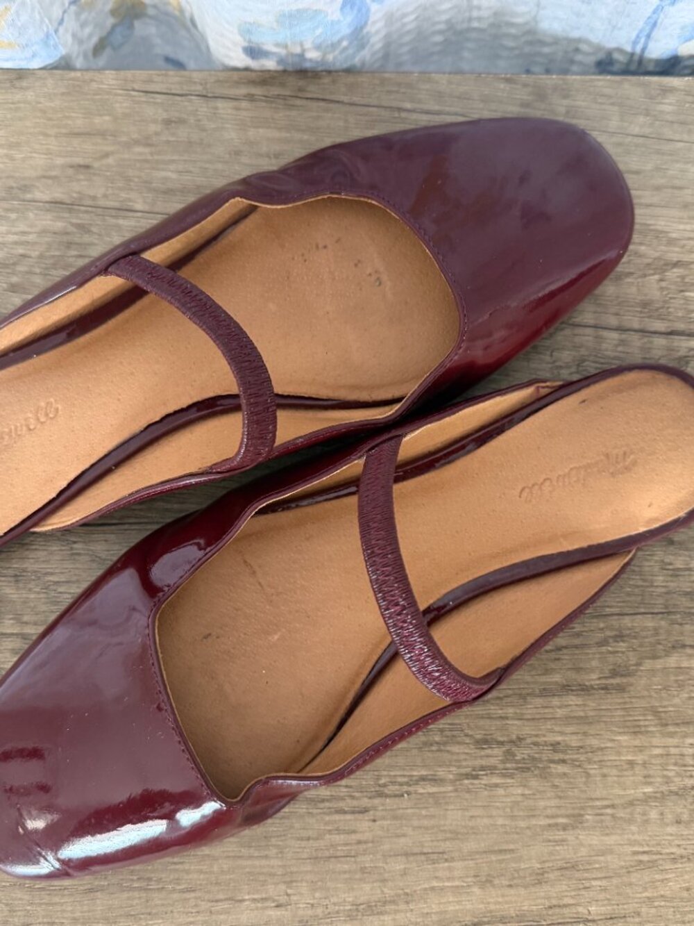 Madewell The Greta Ballet Flat Mule (Deep Merlot, Size 8) - Picture 2 of 3